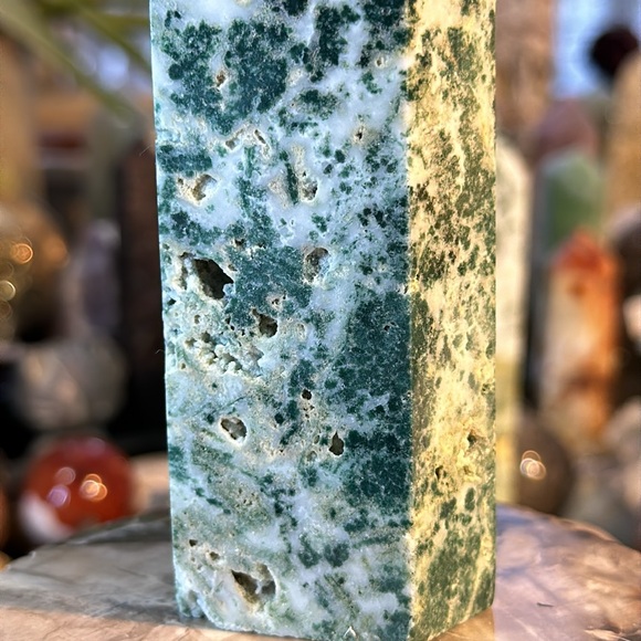 Moss Agate Crystal Tower! - Picture 9 of 12